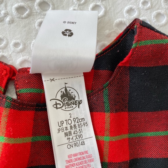 Red Plaid dress with Mini Mouse Appliqué - Picture 9 of 11